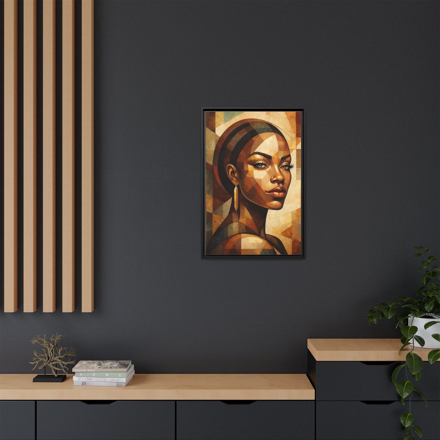 Framed Canvas Print — Brown Beauty No. 2