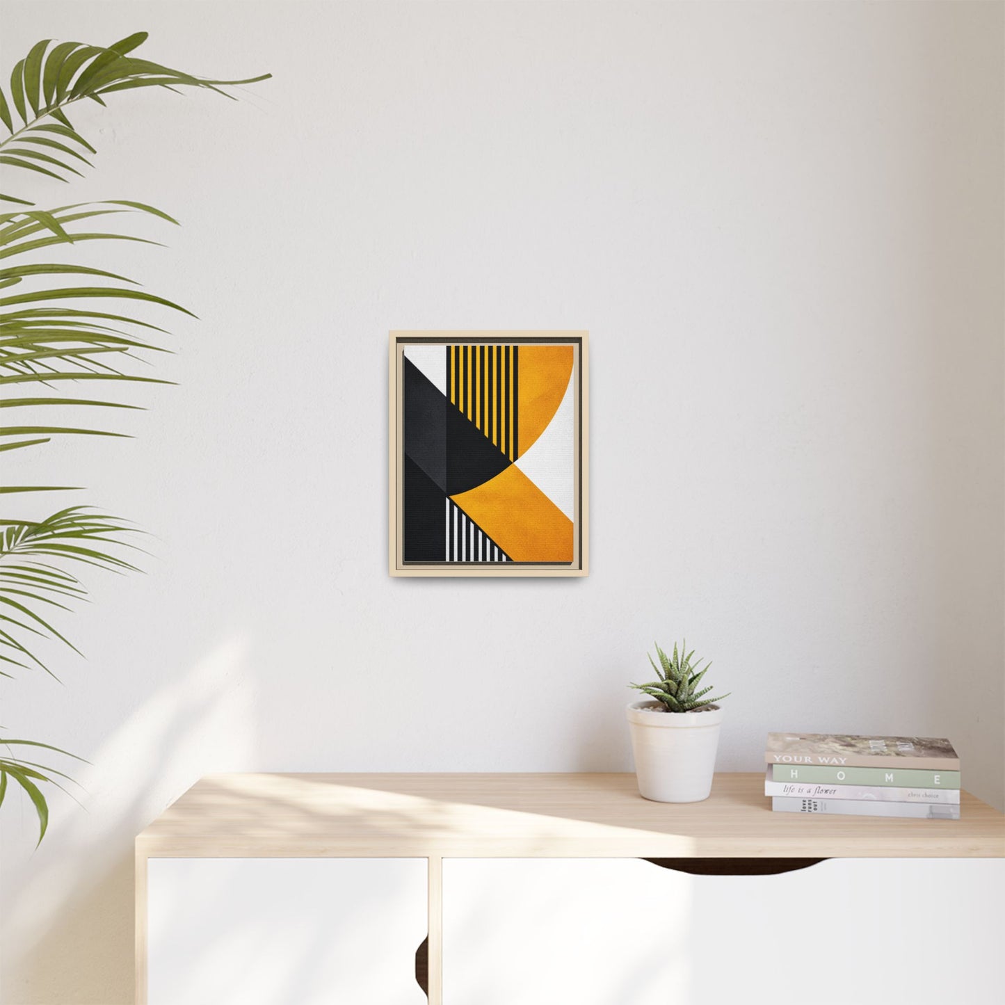 Framed Canvas Print — Afro Modern Geometric No. 2