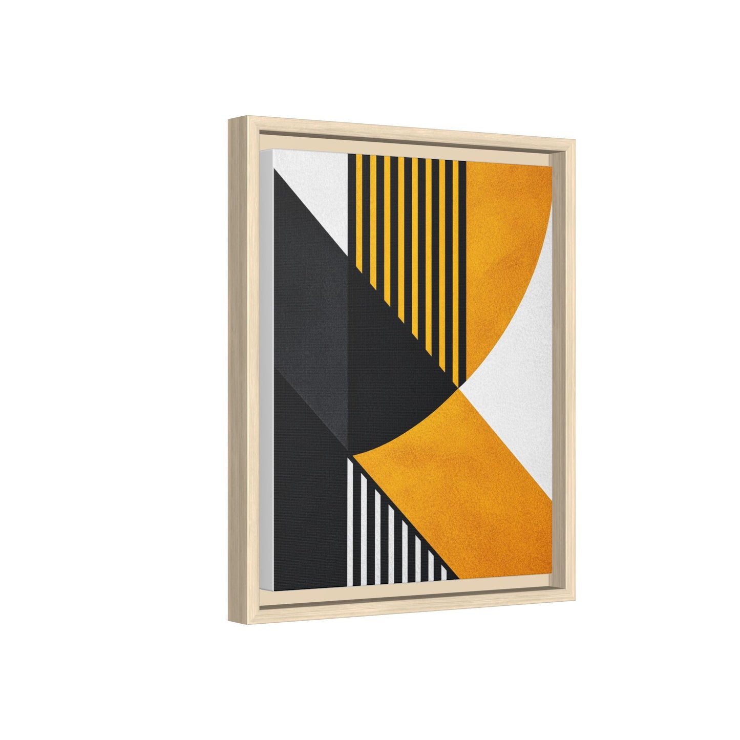 Framed Canvas Print — Afro Modern Geometric No. 2