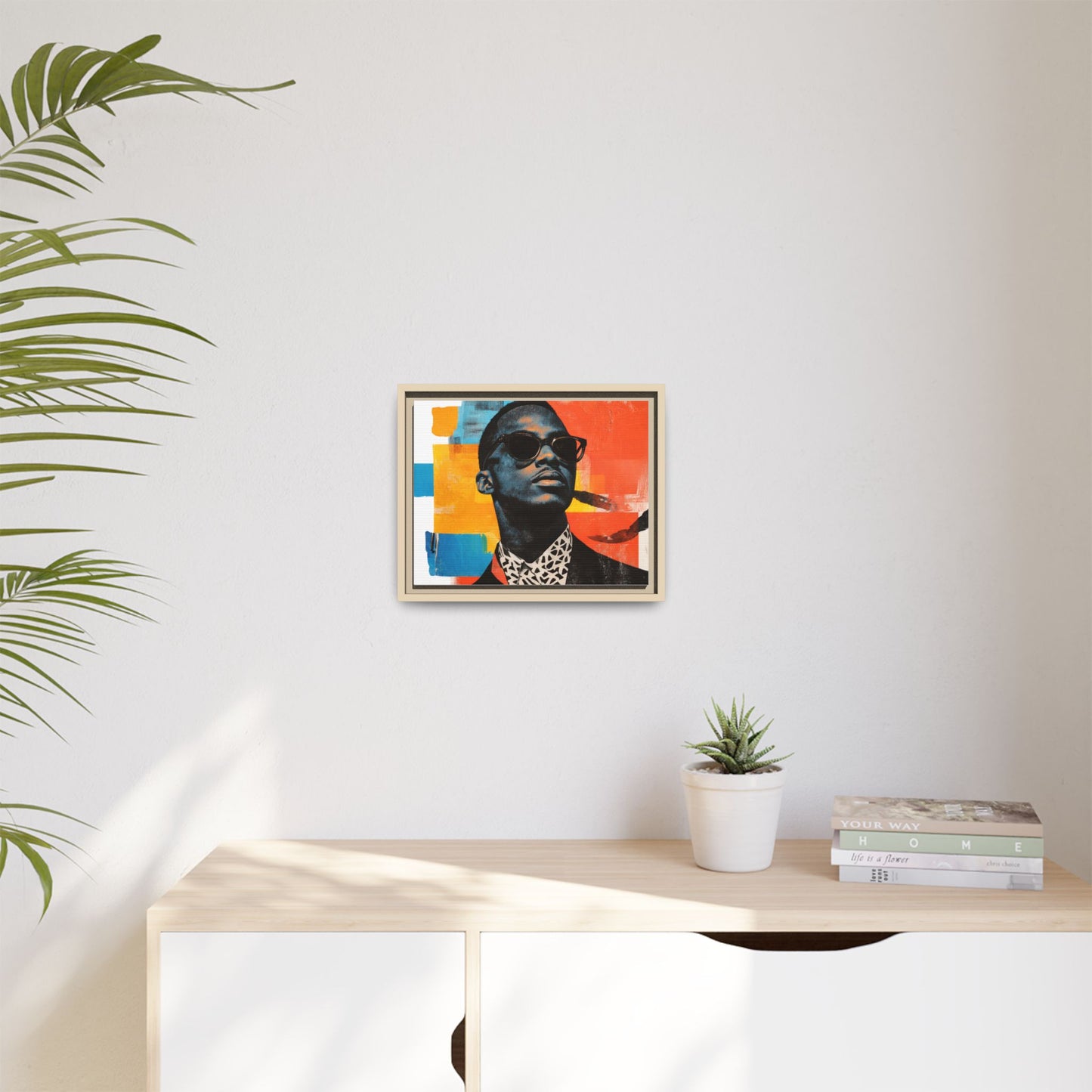 Framed Canvas Print — Jazzy Youth Portrait No. 3