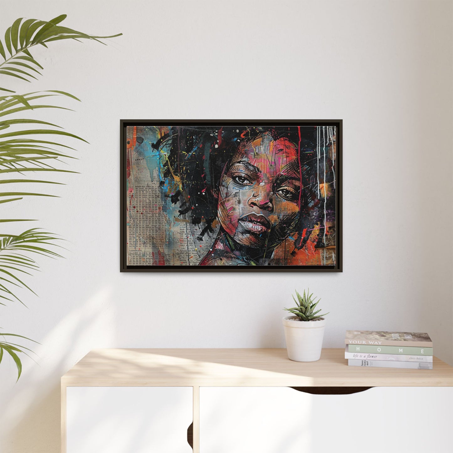 Framed Canvas Print — Paper Looks No. 2