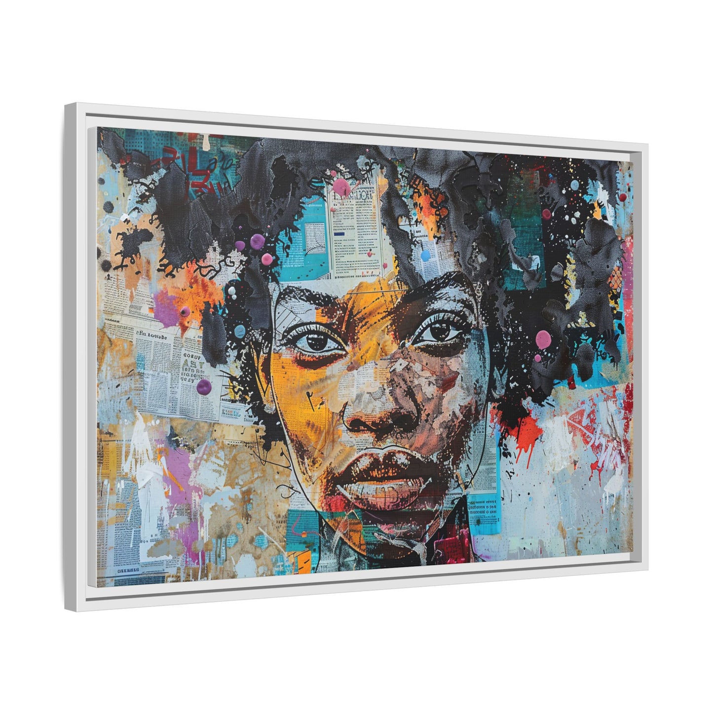 Framed Canvas Print — Paper Looks No. 1