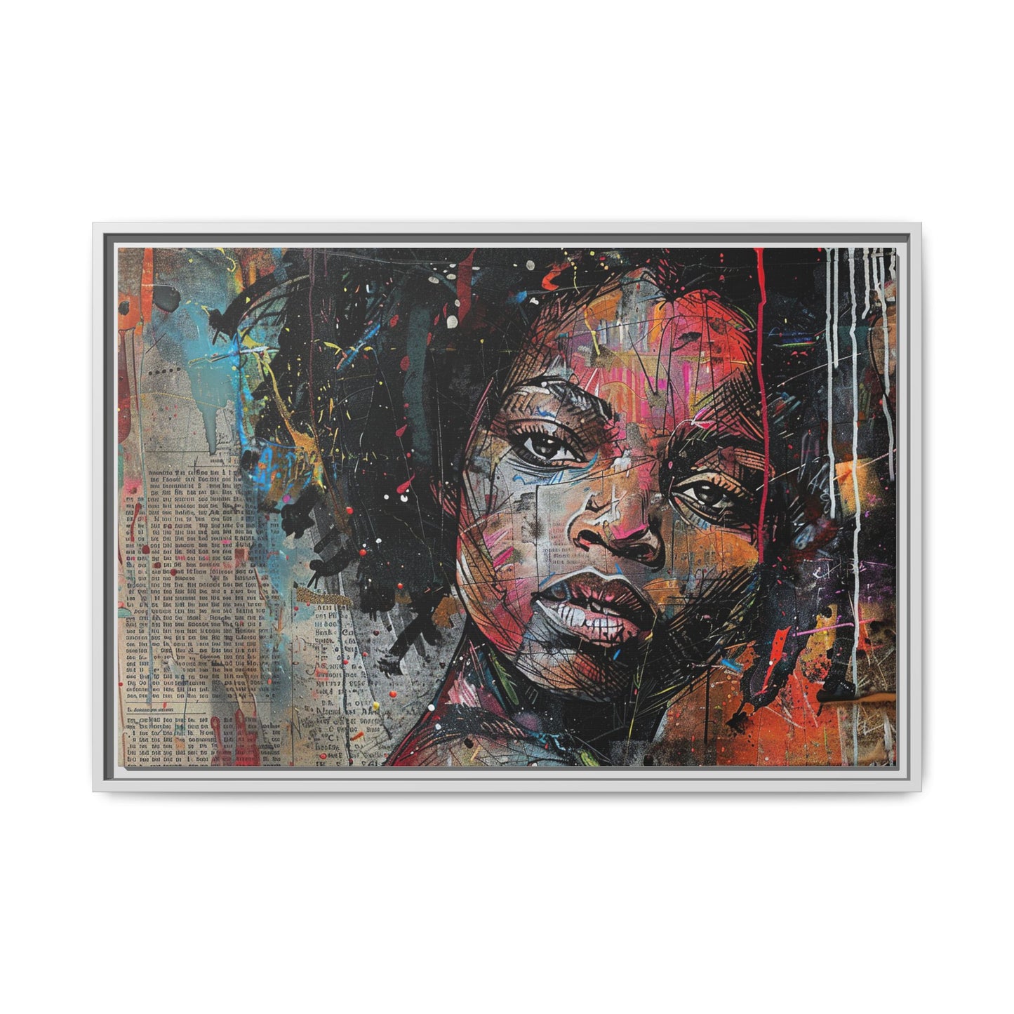 Framed Canvas Print — Paper Looks No. 2