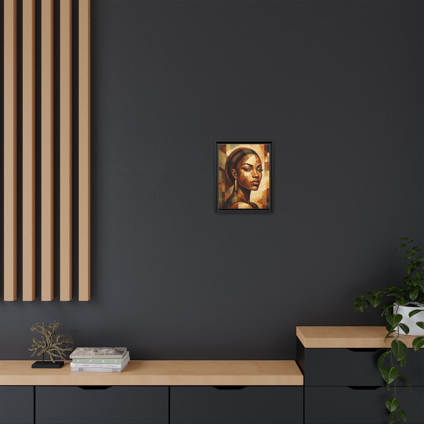 Framed Canvas Print — Brown Beauty No. 2