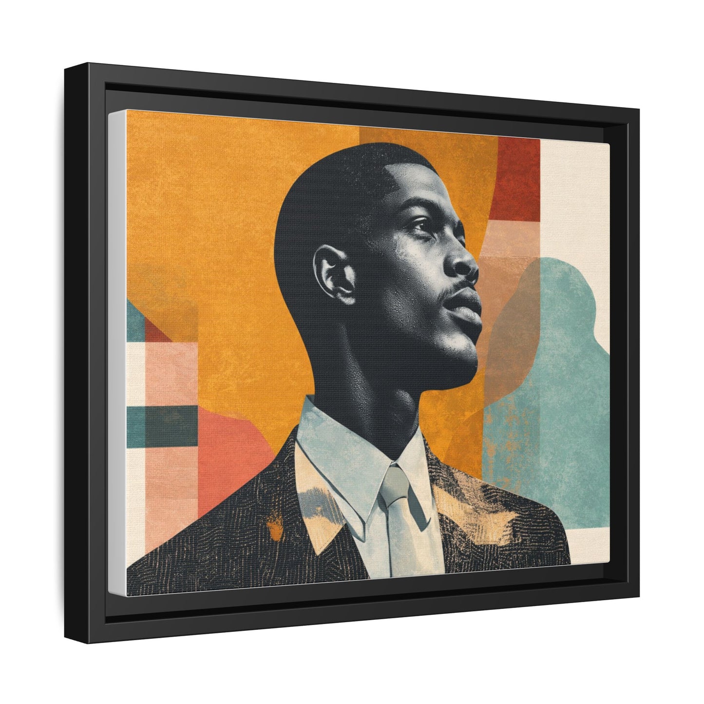 Framed Canvas Print — Jazzy Youth Portrait No. 1