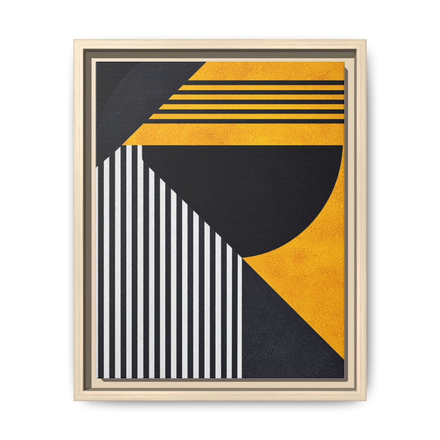 Framed Canvas Print — Afro Modern Geometric No. 1