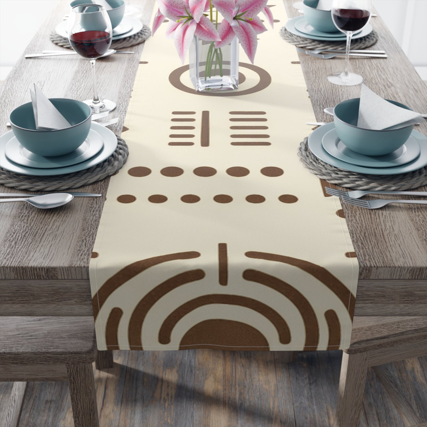 Table Runner — Afro Brown