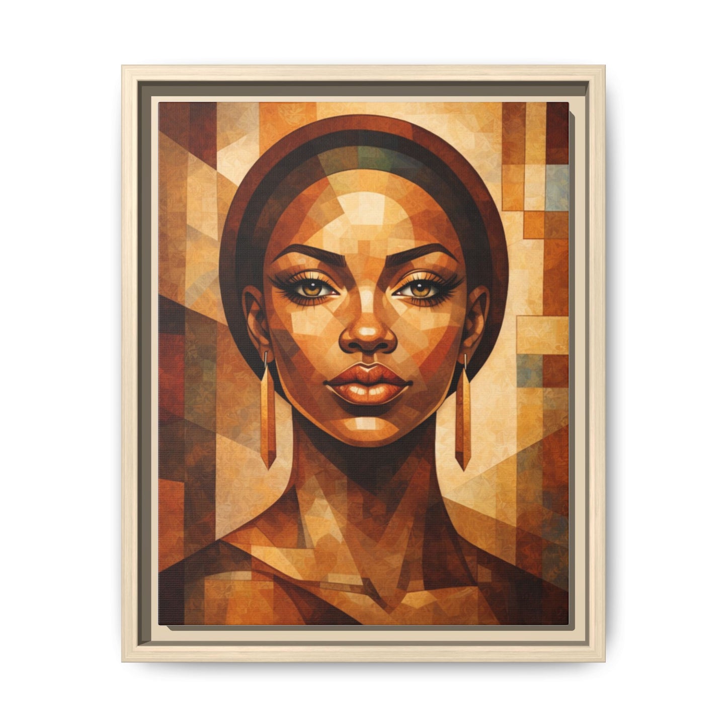 Framed Canvas Print — Brown Beauty No. 1