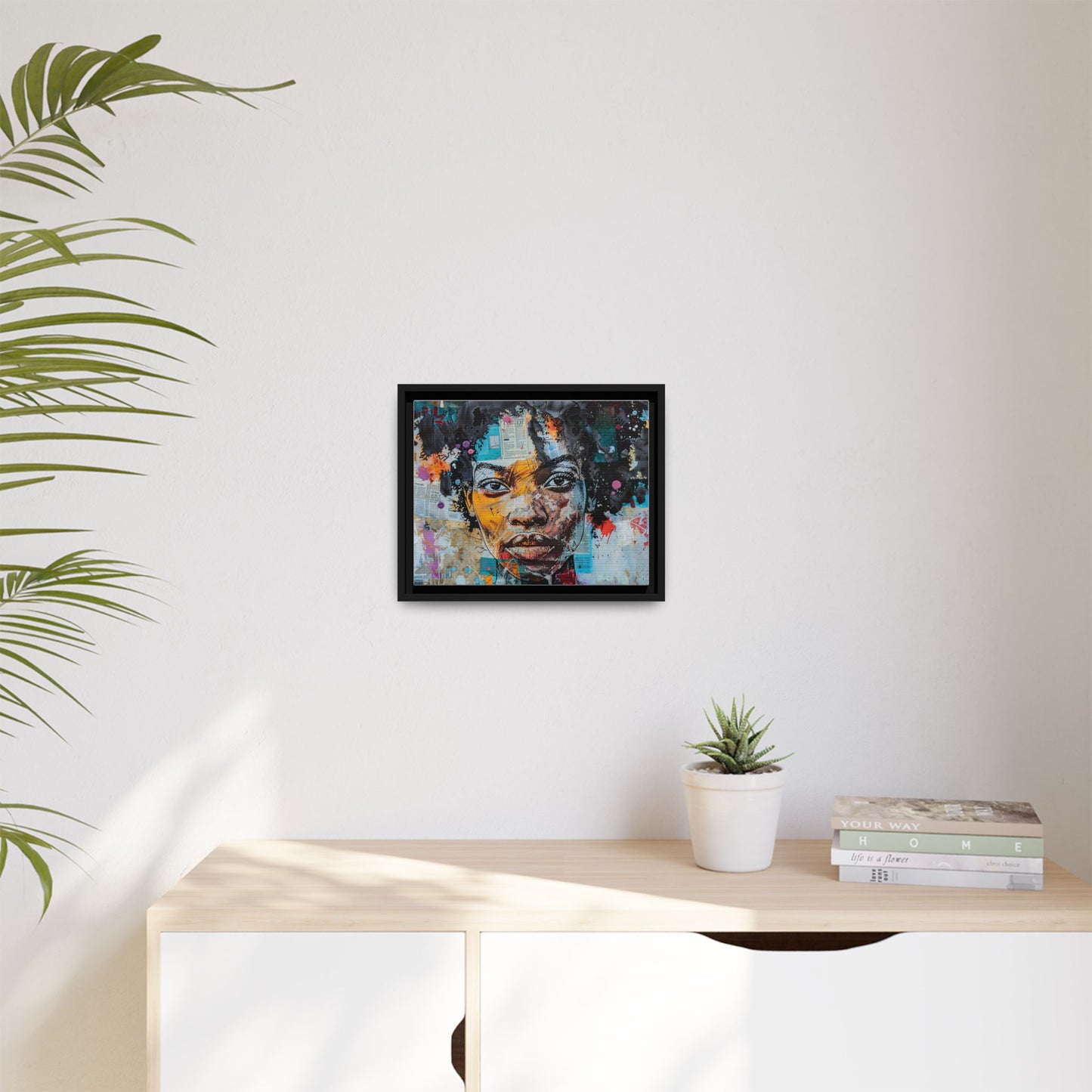 Framed Canvas Print — Paper Looks No. 1