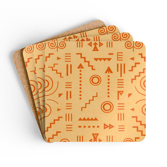 Coaster Set — Afro Orange I