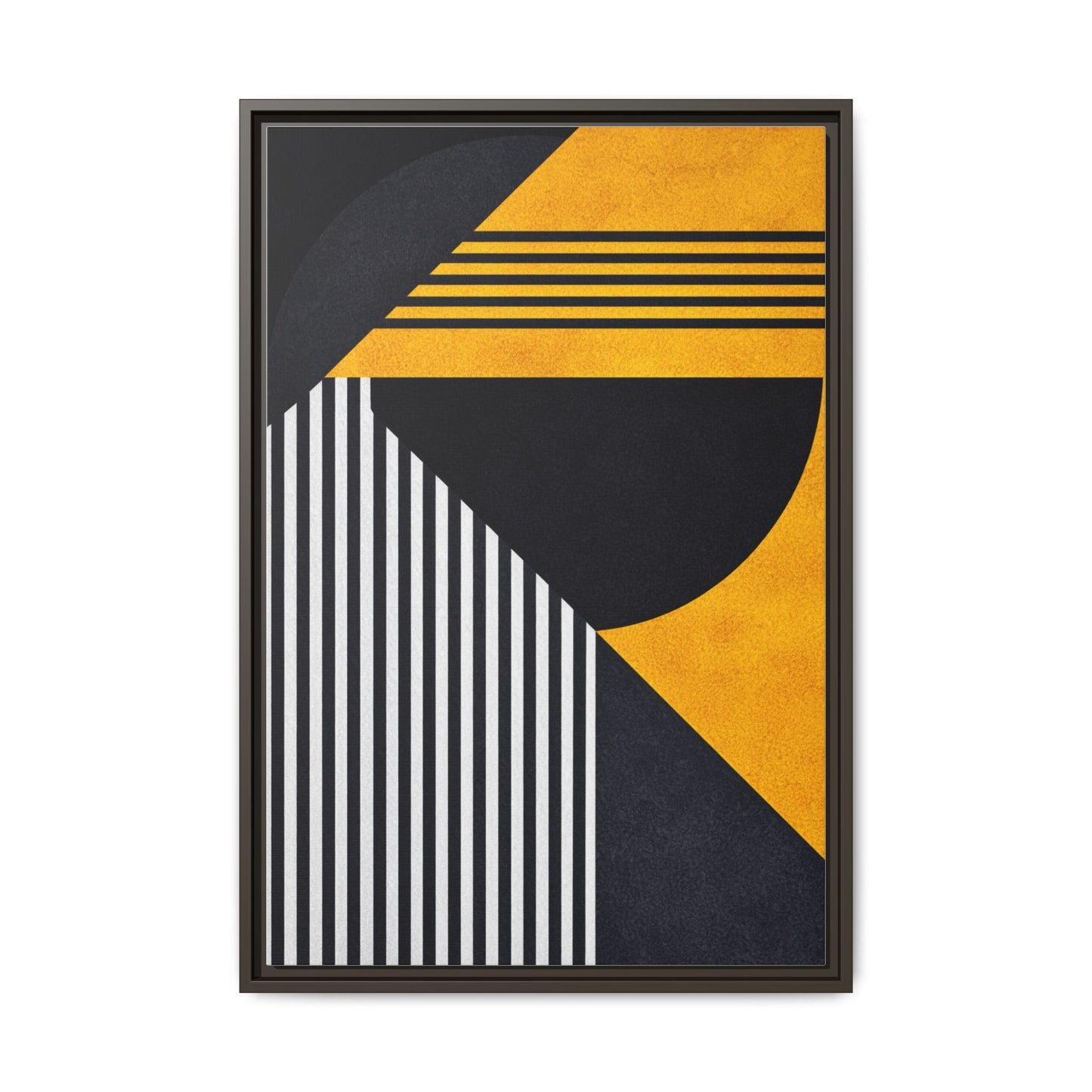 Framed Canvas Print — Afro Modern Geometric No. 1