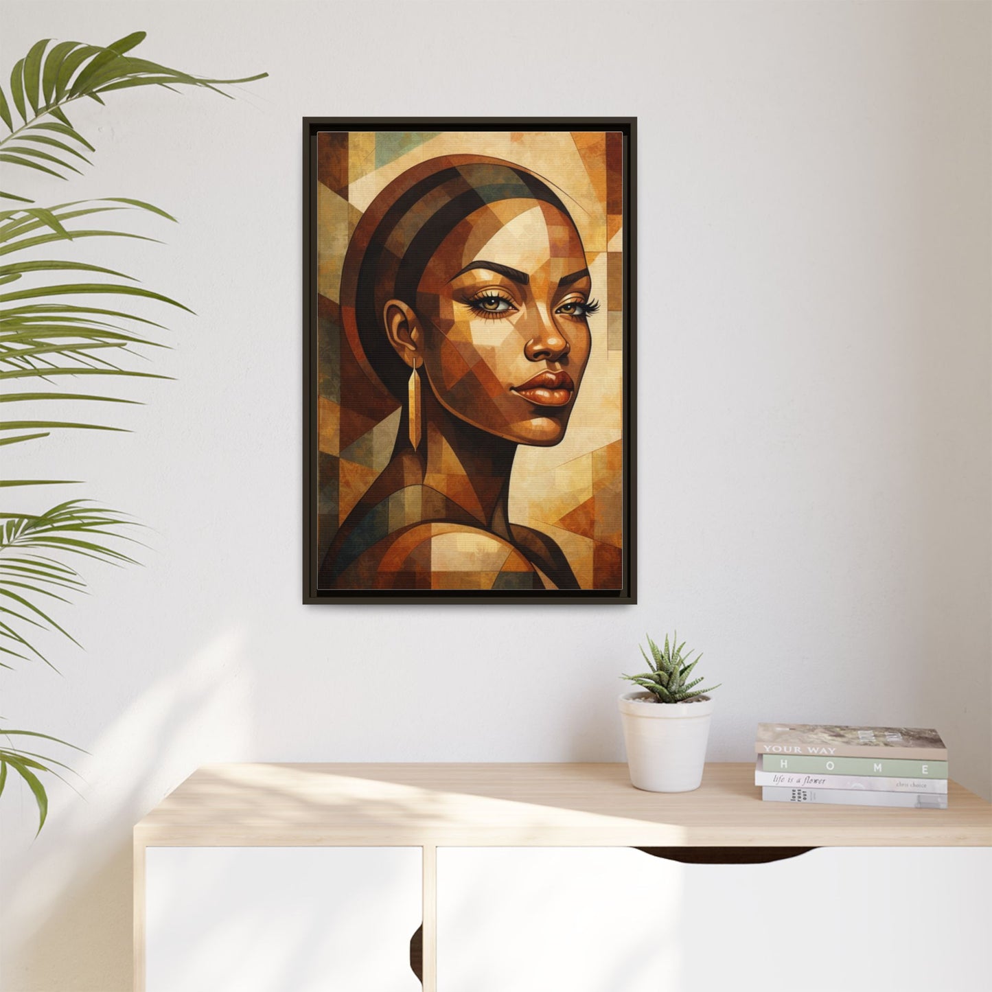 Framed Canvas Print — Brown Beauty No. 2