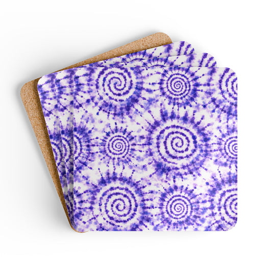 Coaster Set — Adire Blue