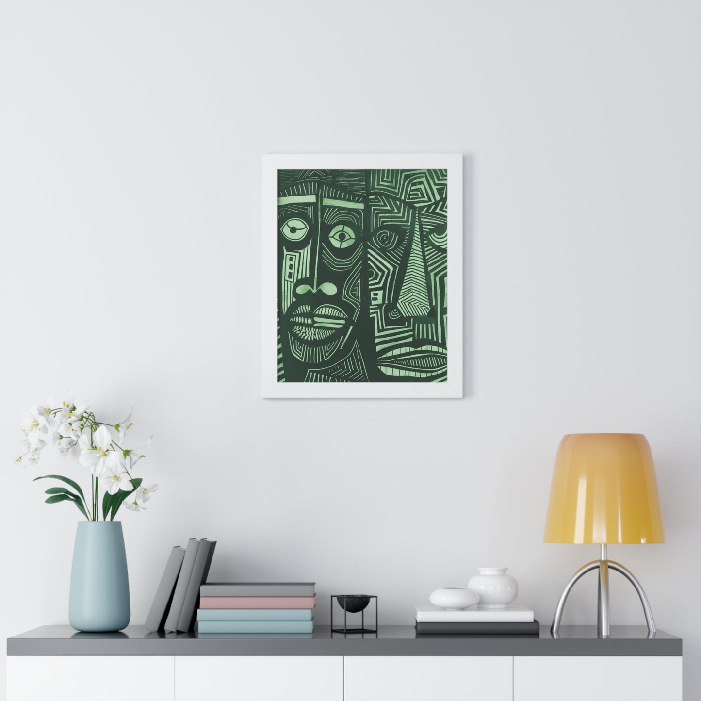 Framed Print — Abstract Faces No. 1