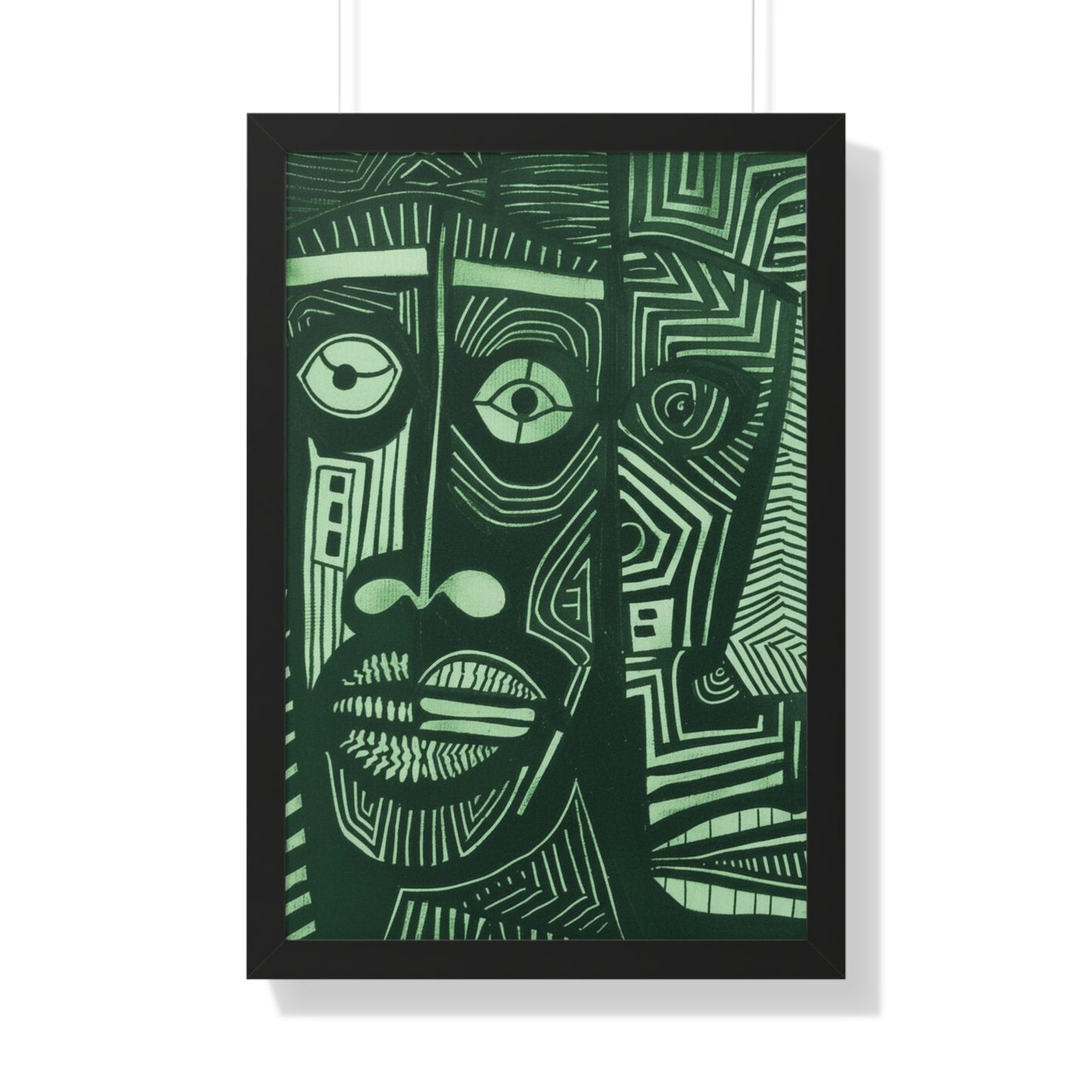 Framed Print — Abstract Faces No. 1