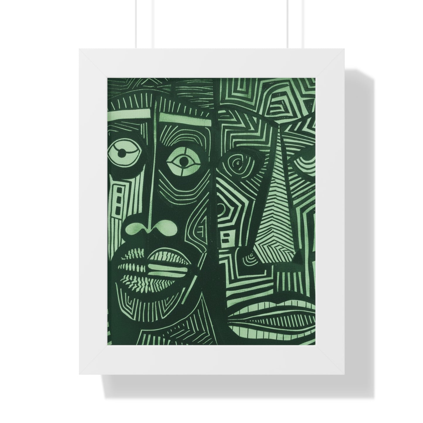 Framed Print — Abstract Faces No. 1