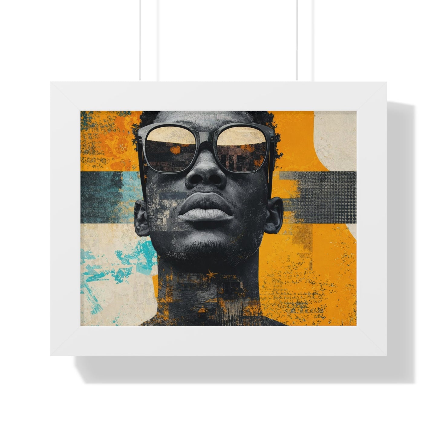 Framed Art Print – Jazzy Youth Portrait No. 5
