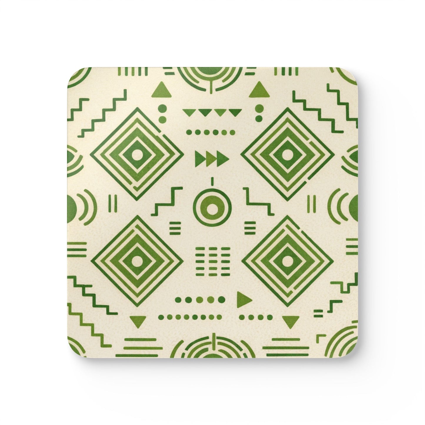 Coaster Set — Afro Modern Green