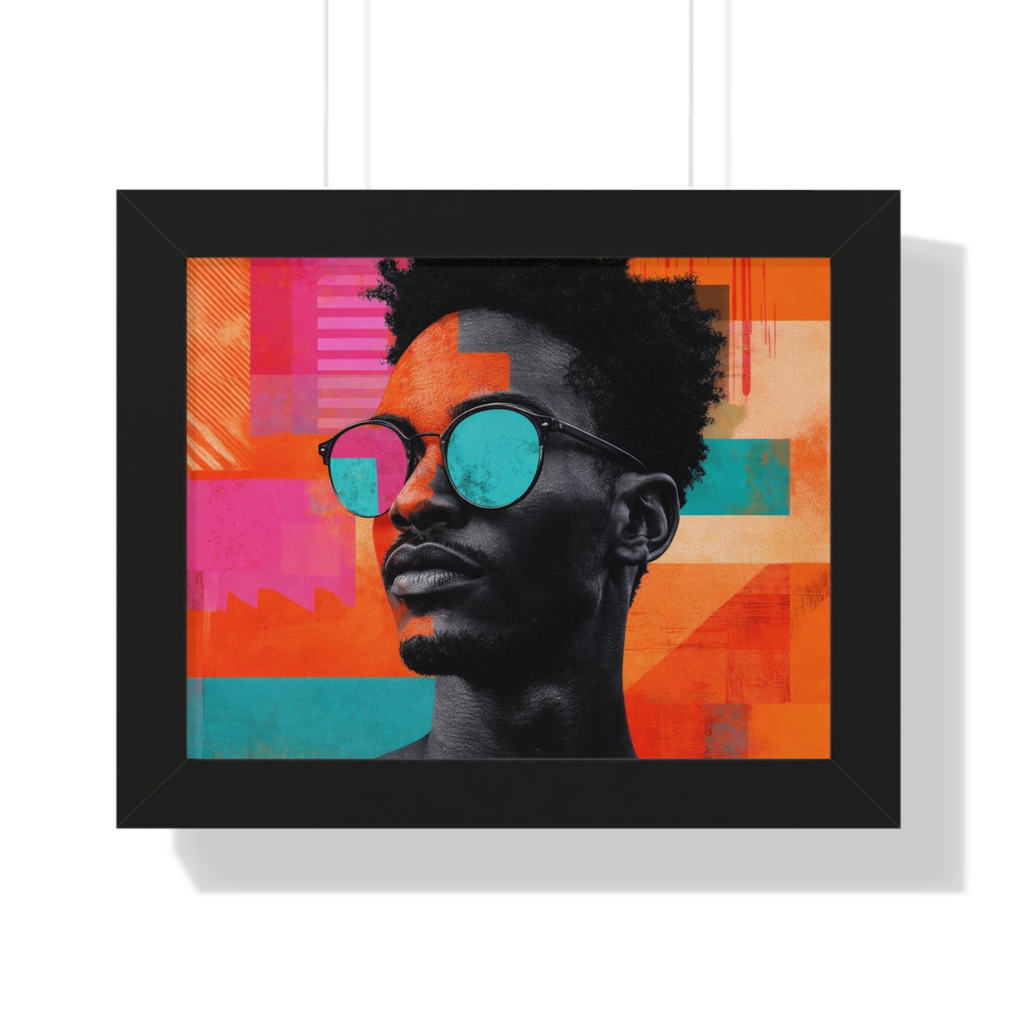 Framed Art Print – Jazzy Youth Portrait No. 4