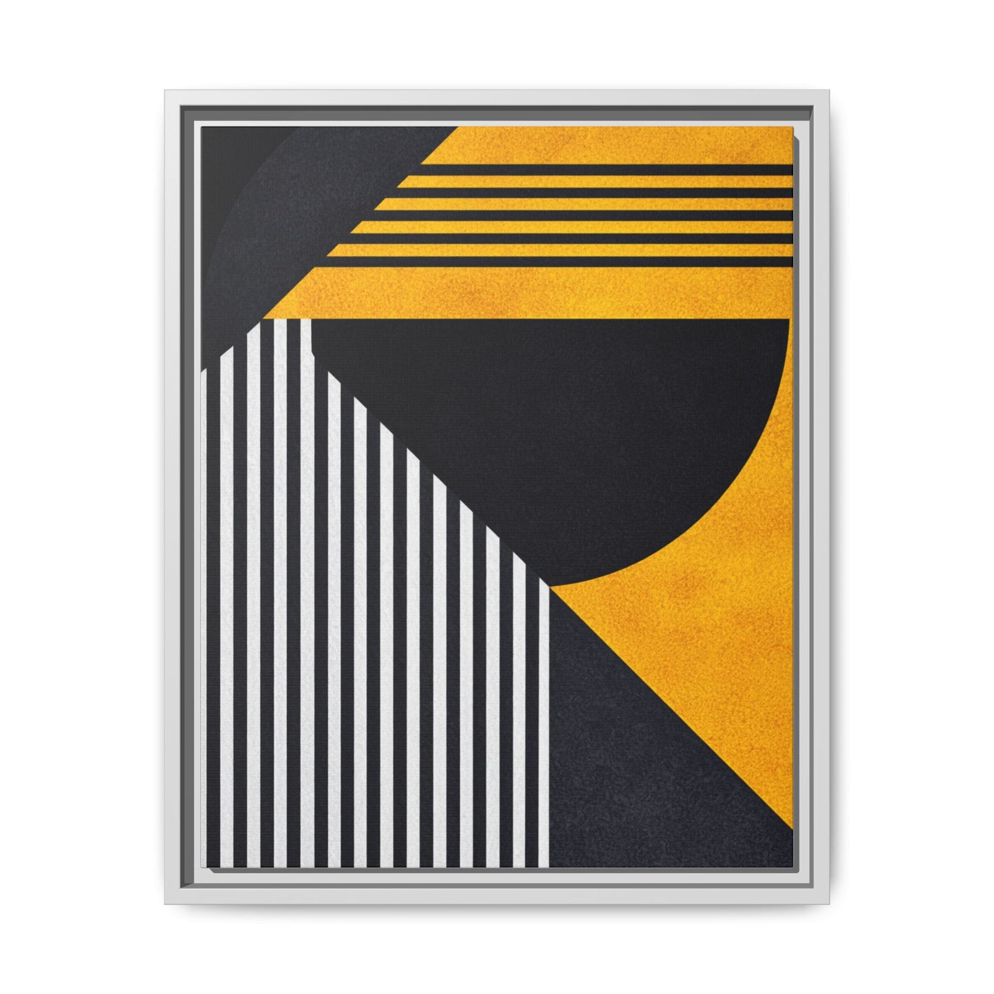 Framed Canvas Print — Afro Modern Geometric No. 1