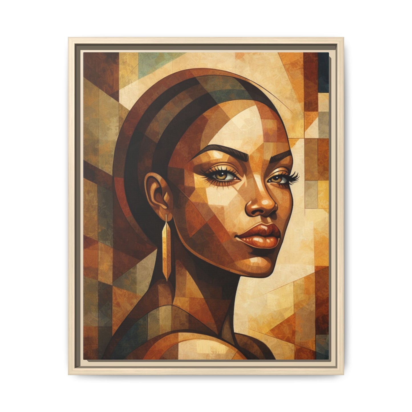 Framed Canvas Print — Brown Beauty No. 2