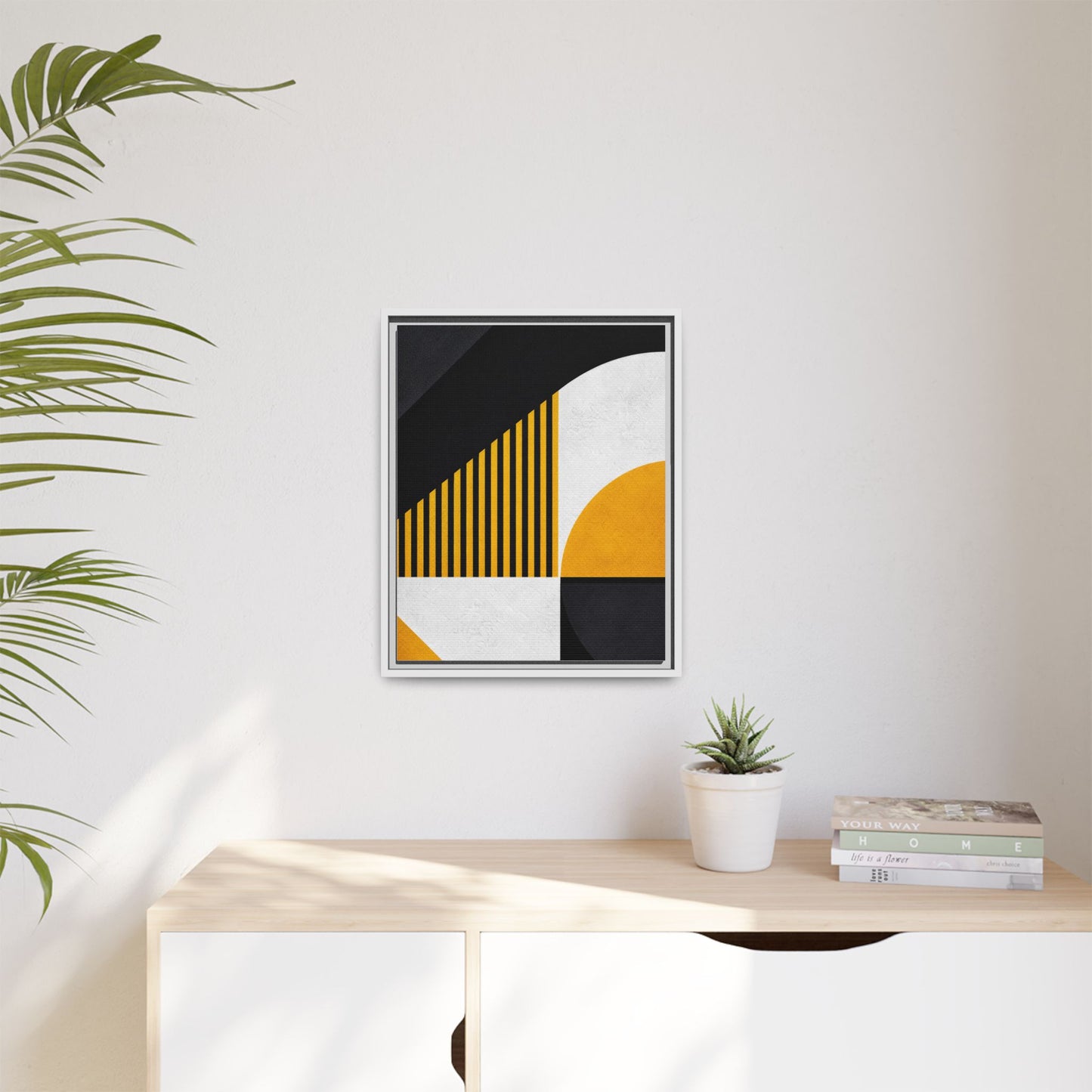 Framed Canvas Print — Afro Modern Geometric No. 4