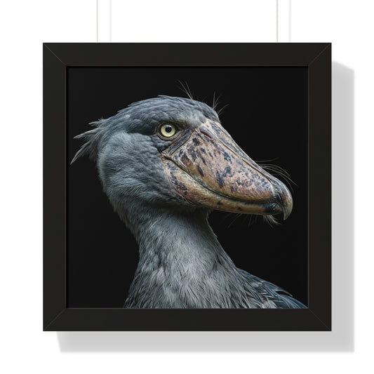 Framed Art Print – Shoebill Stork In Colour