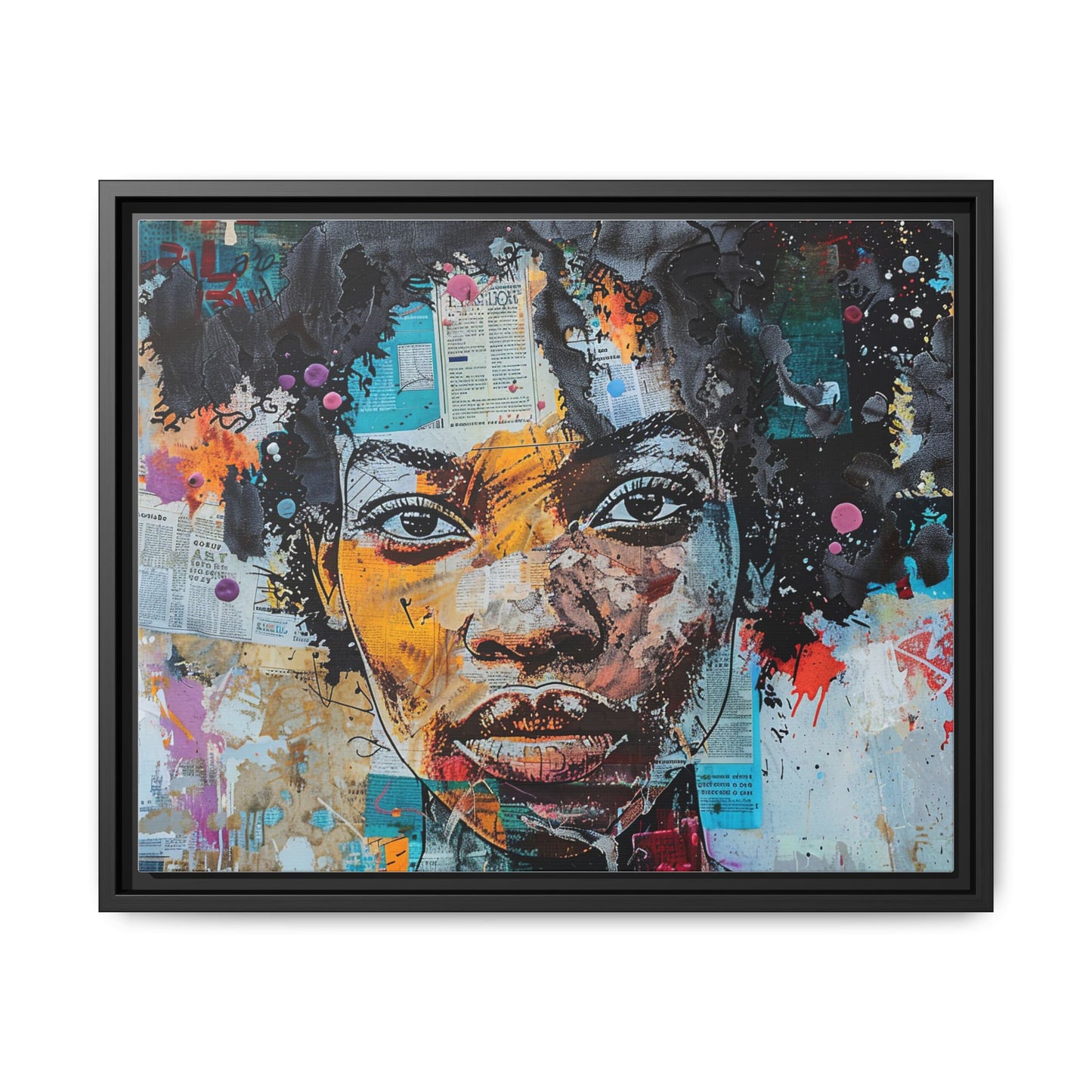 Framed Canvas Print — Paper Looks No. 1