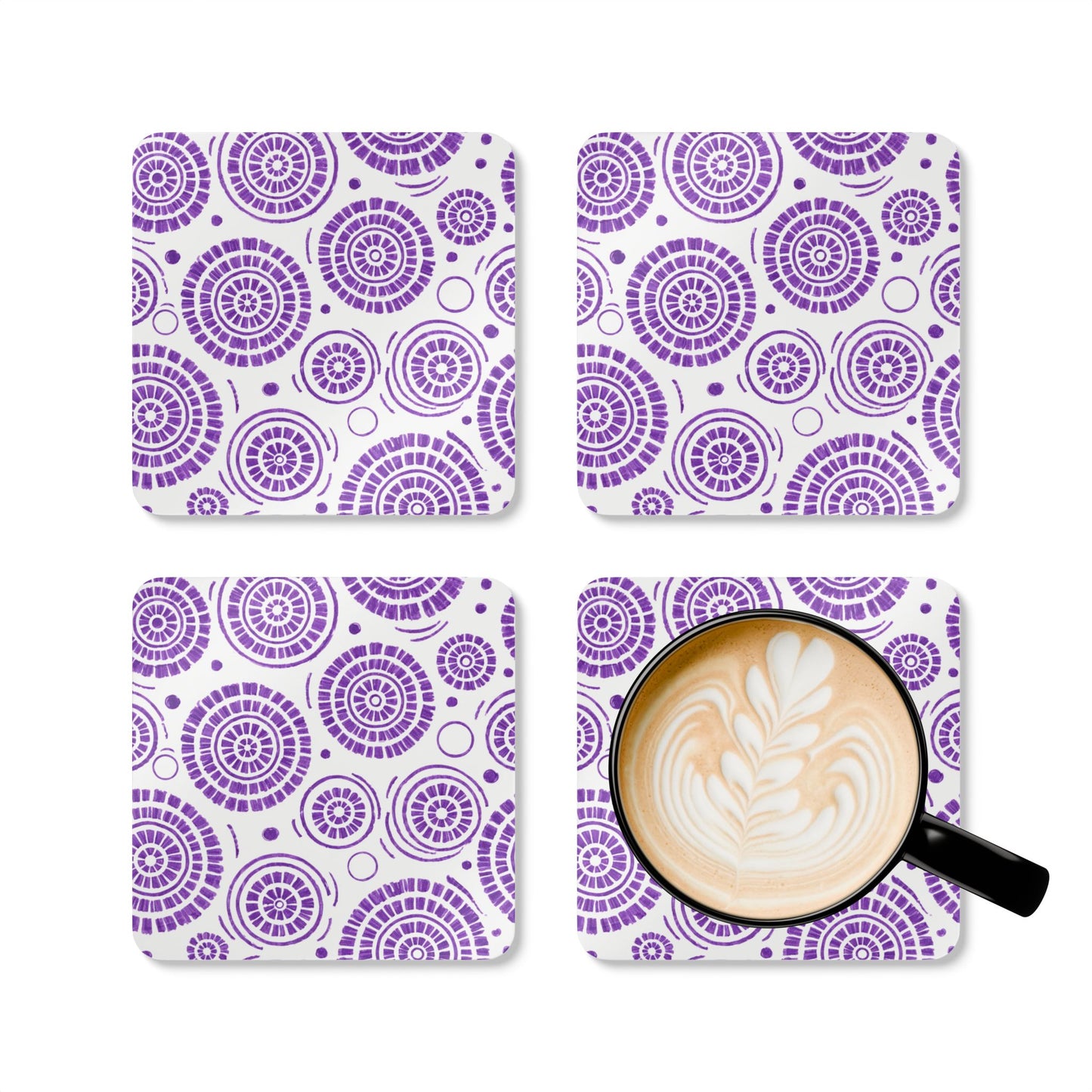 Coaster Set — Heritage Purple