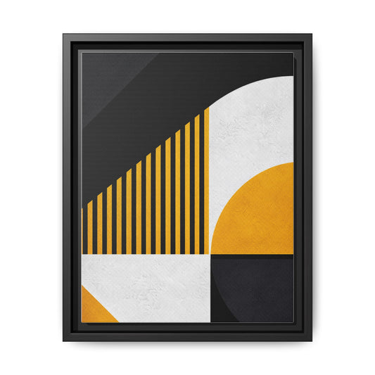 Framed Canvas Print — Afro Modern Geometric No. 4
