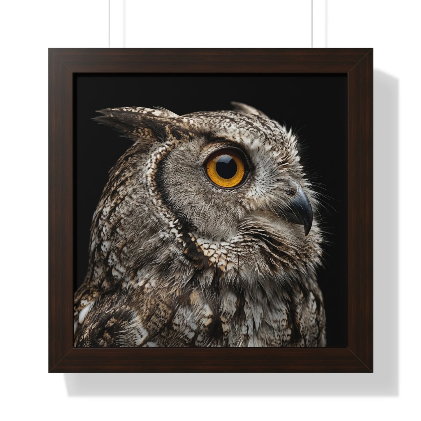 Framed Art Print – Scops Owl In Colour