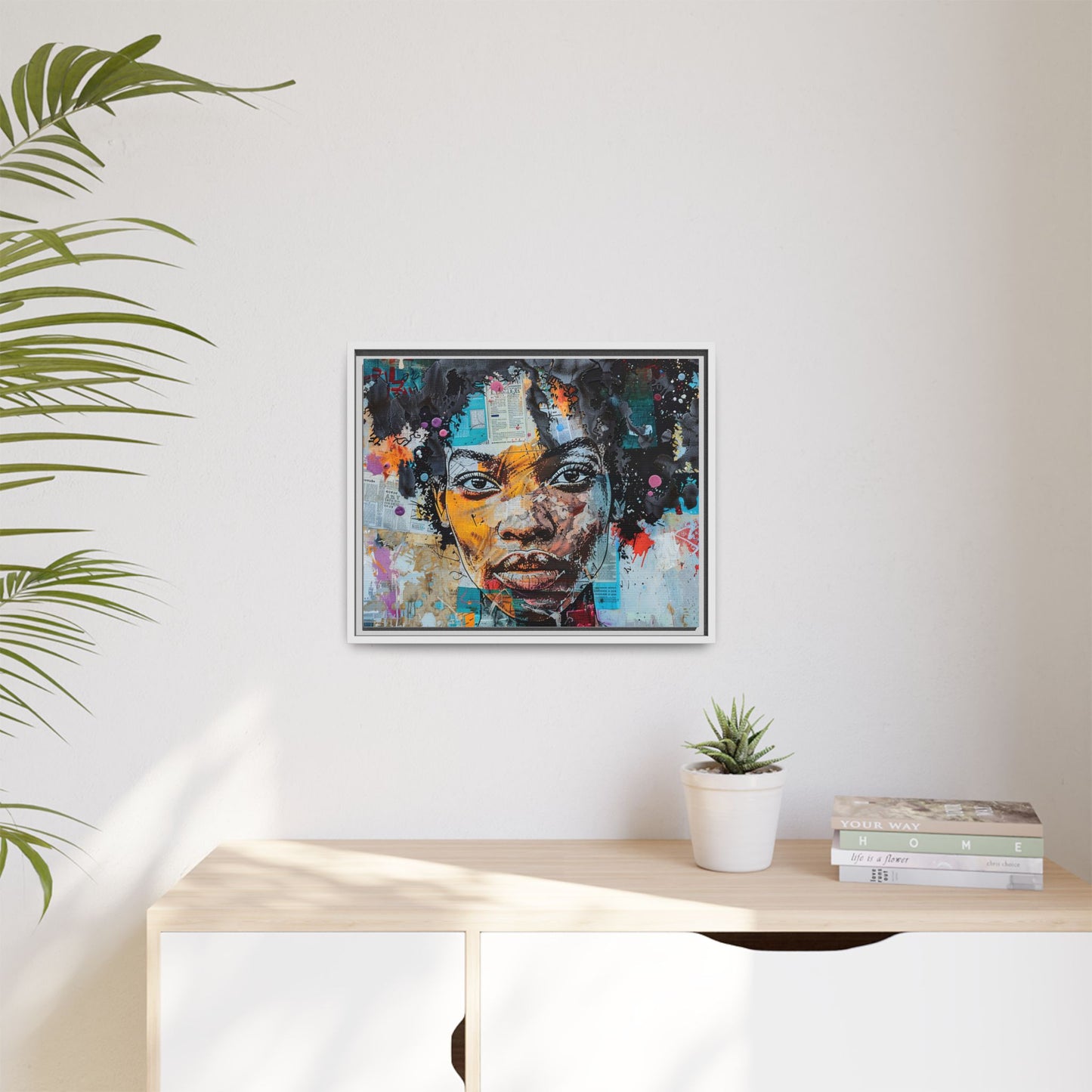 Framed Canvas Print — Paper Looks No. 1