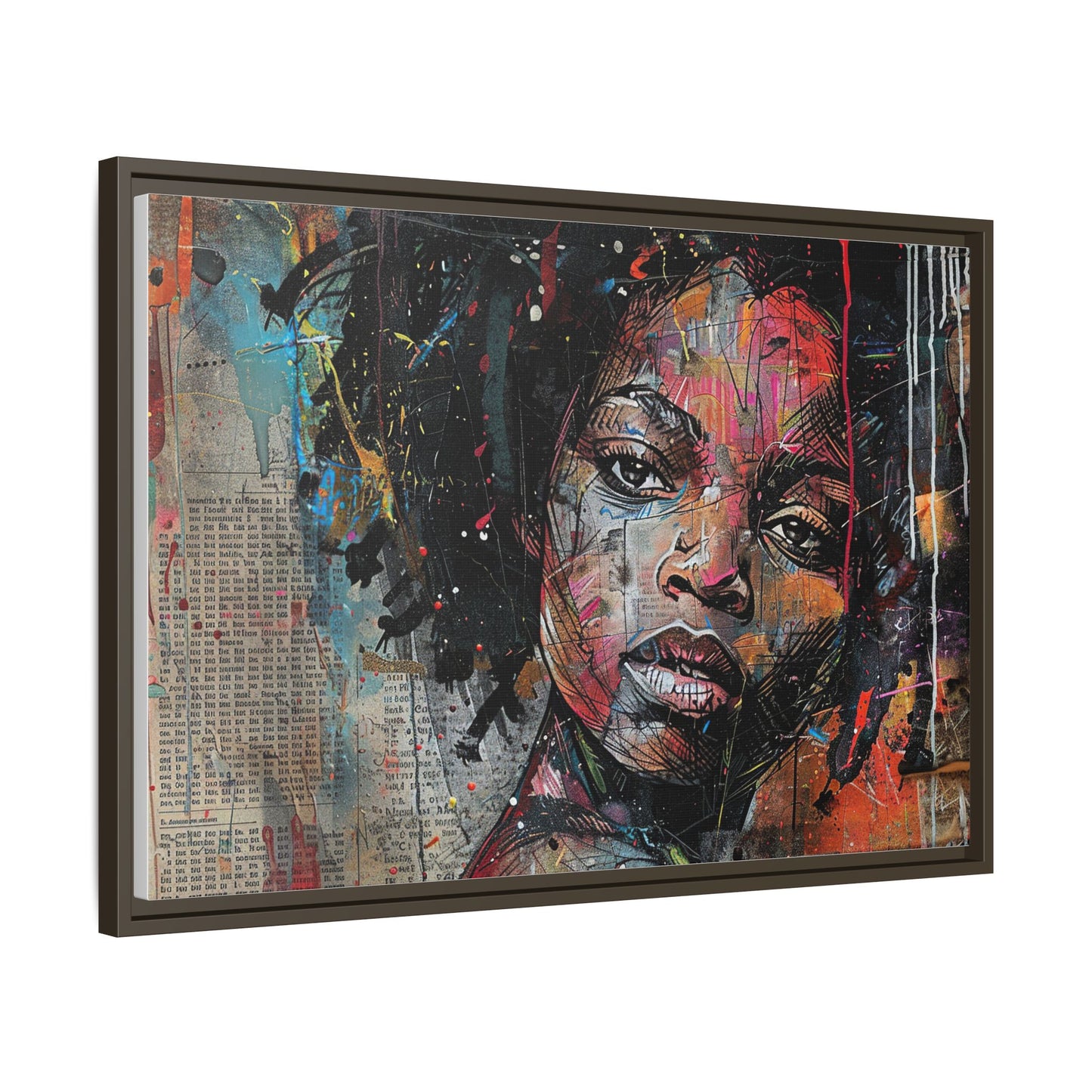 Framed Canvas Print — Paper Looks No. 2