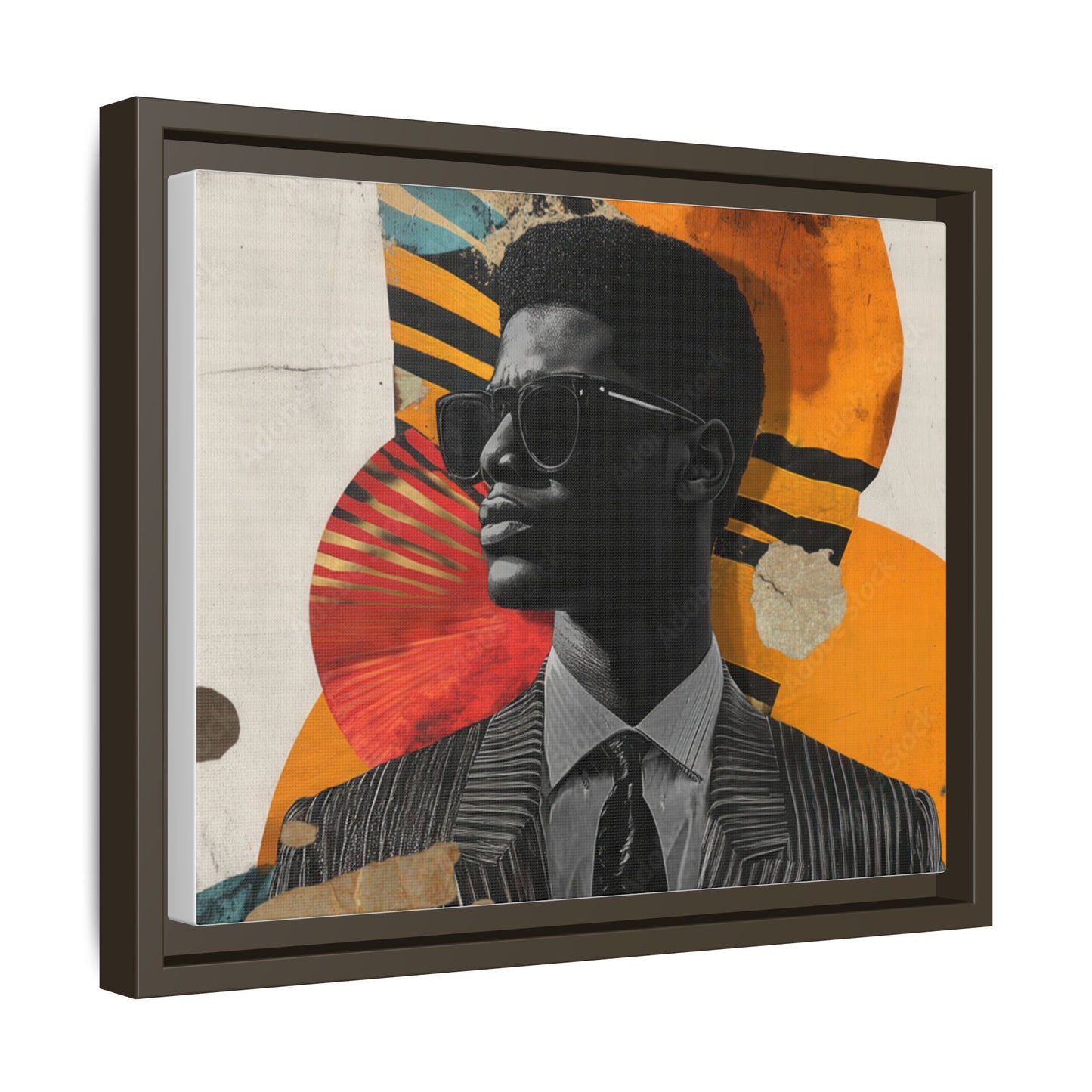Framed Canvas Print — Jazzy Youth Portrait No. 2