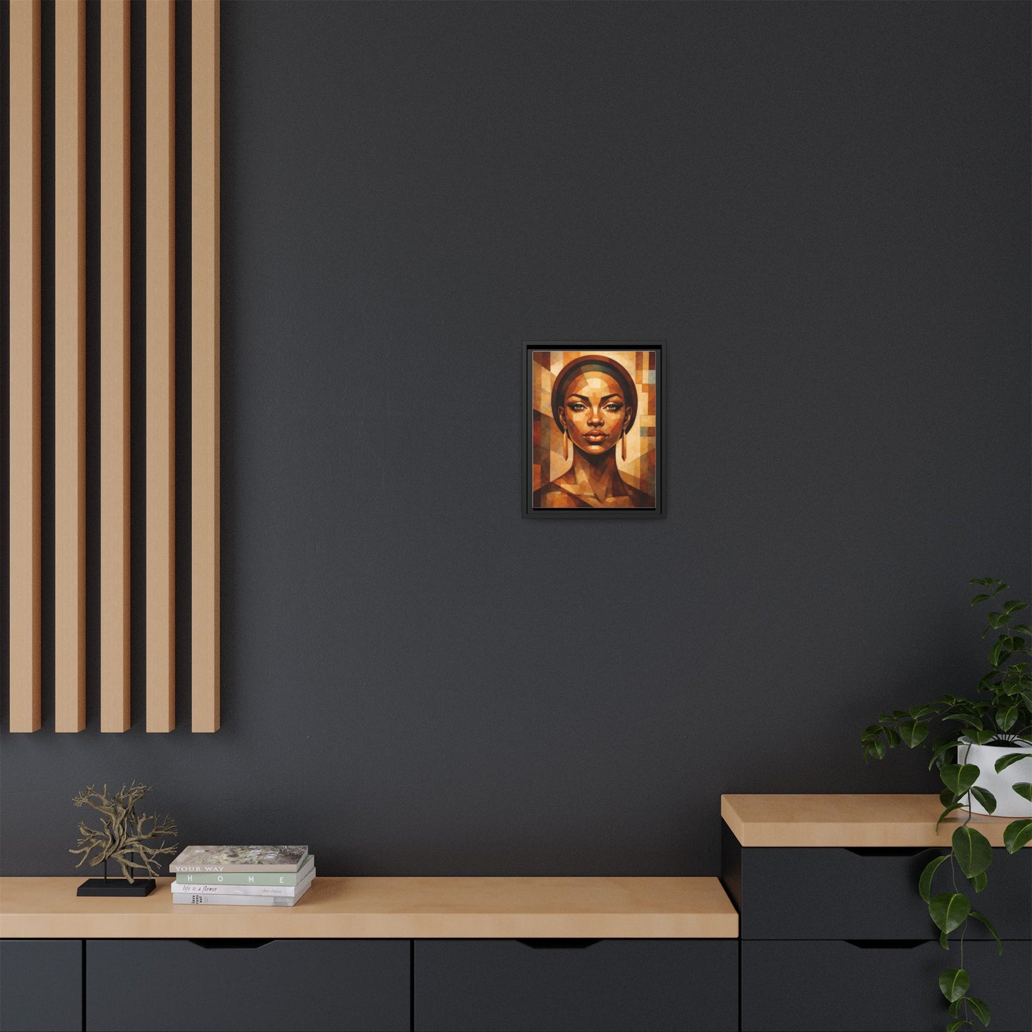 Framed Canvas Print — Brown Beauty No. 1