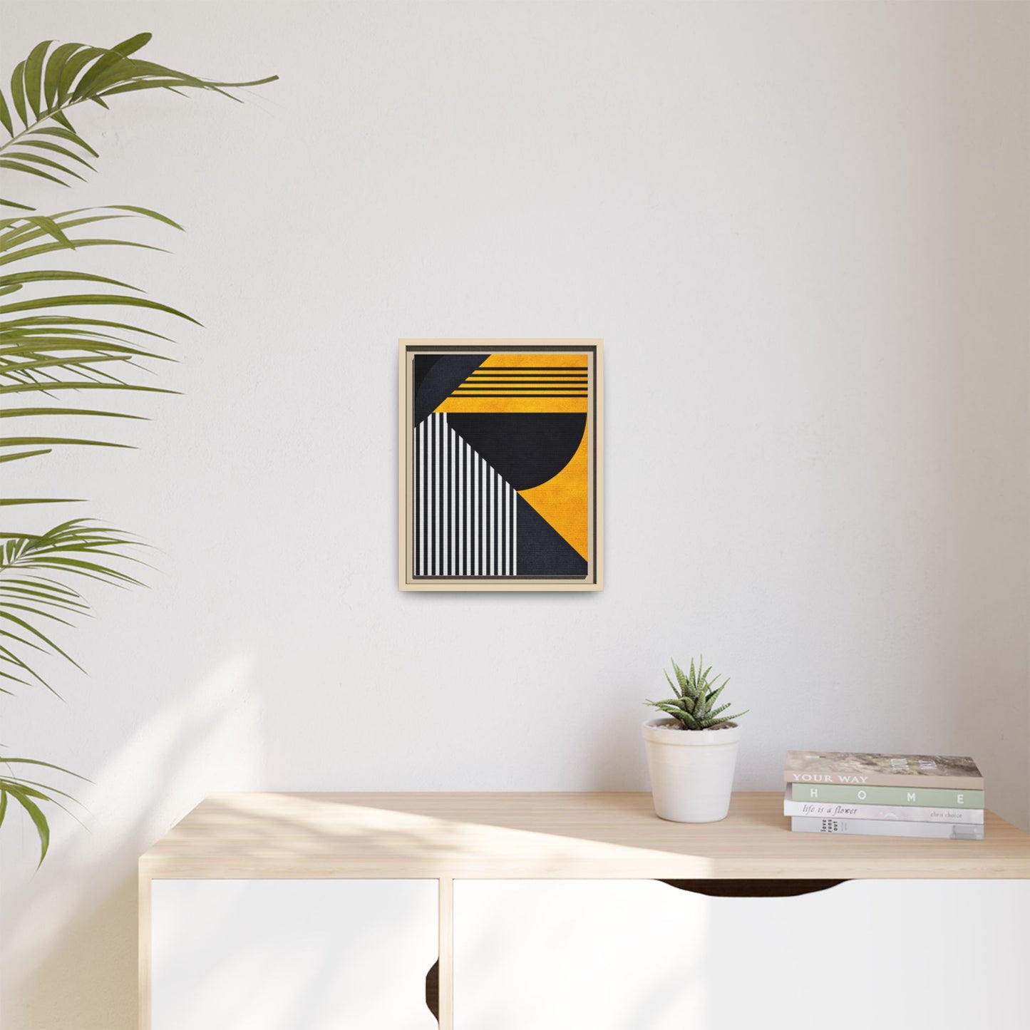 Framed Canvas Print — Afro Modern Geometric No. 1