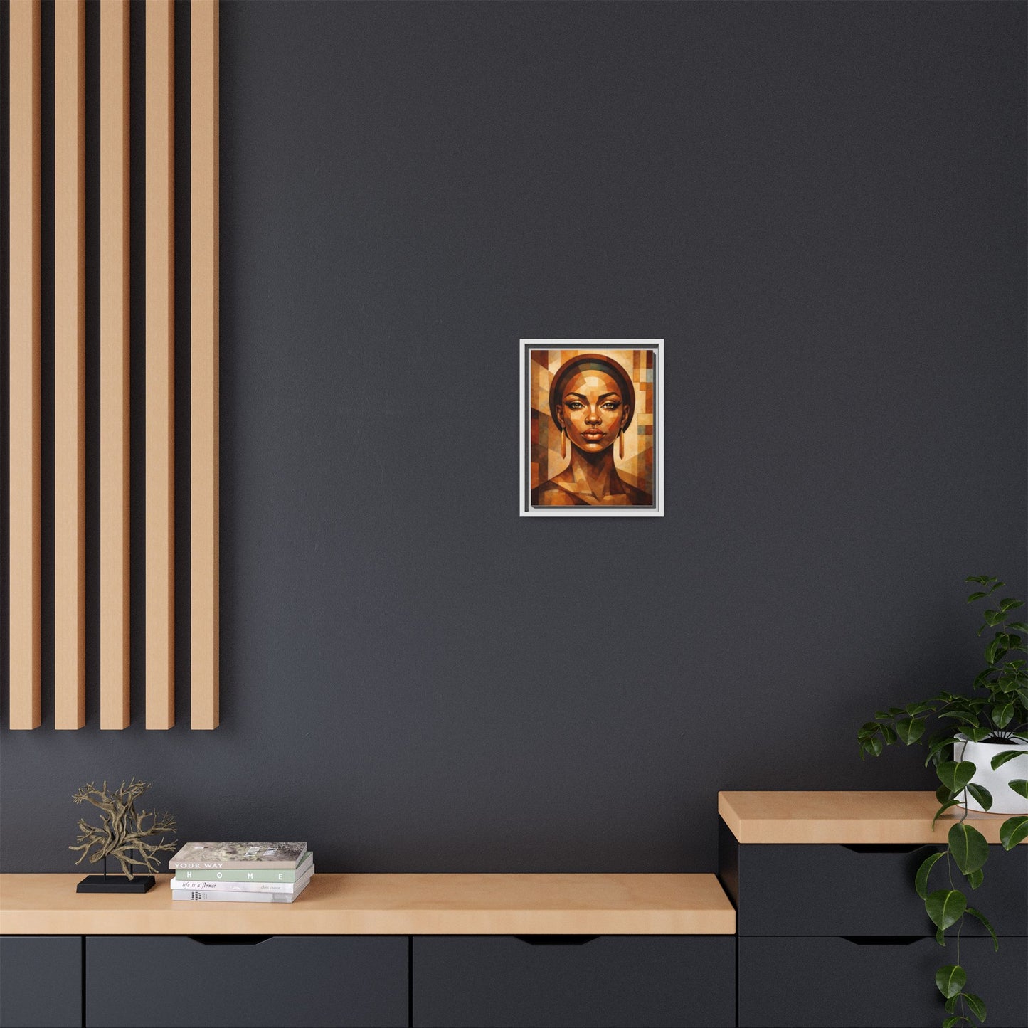 Framed Canvas Print — Brown Beauty No. 1