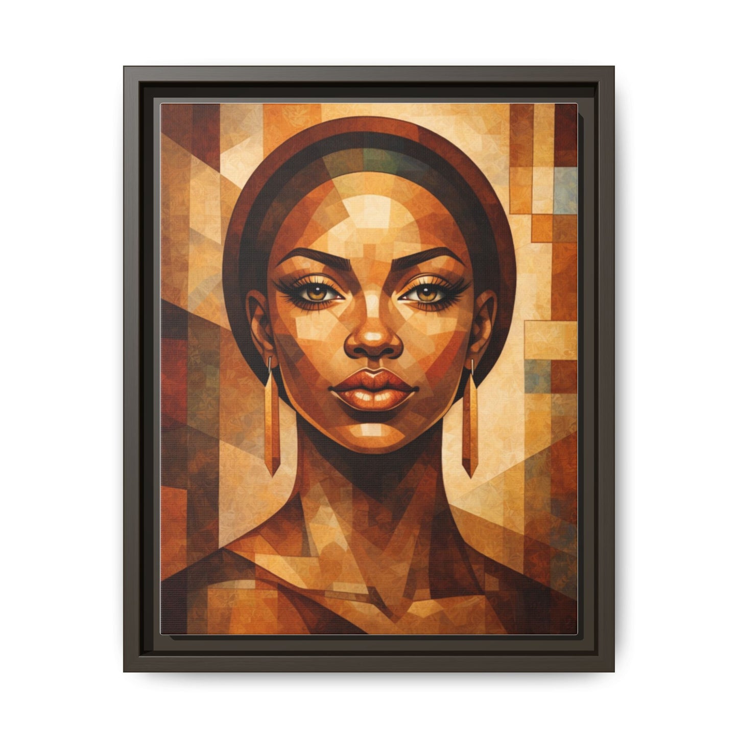 Framed Canvas Print — Brown Beauty No. 1