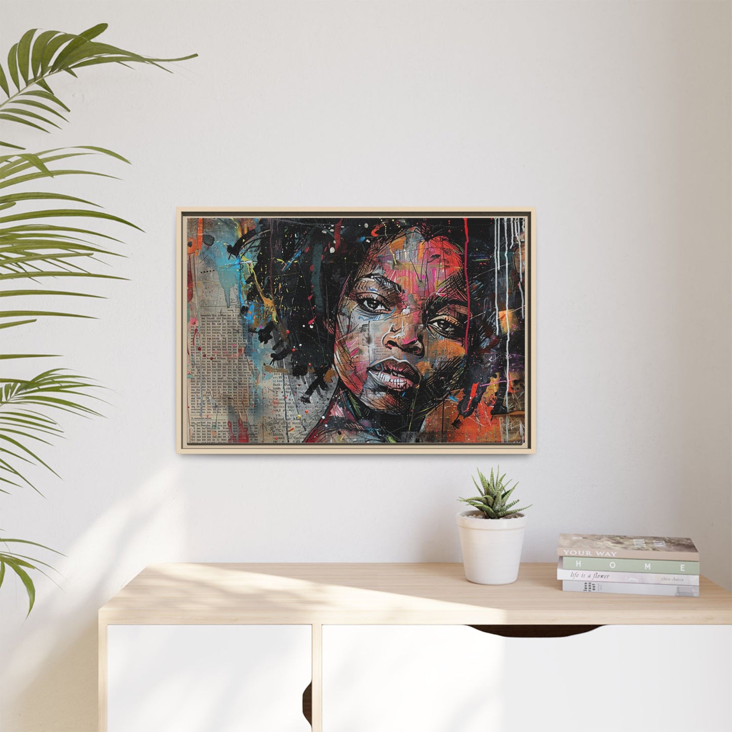 Framed Canvas Print — Paper Looks No. 2