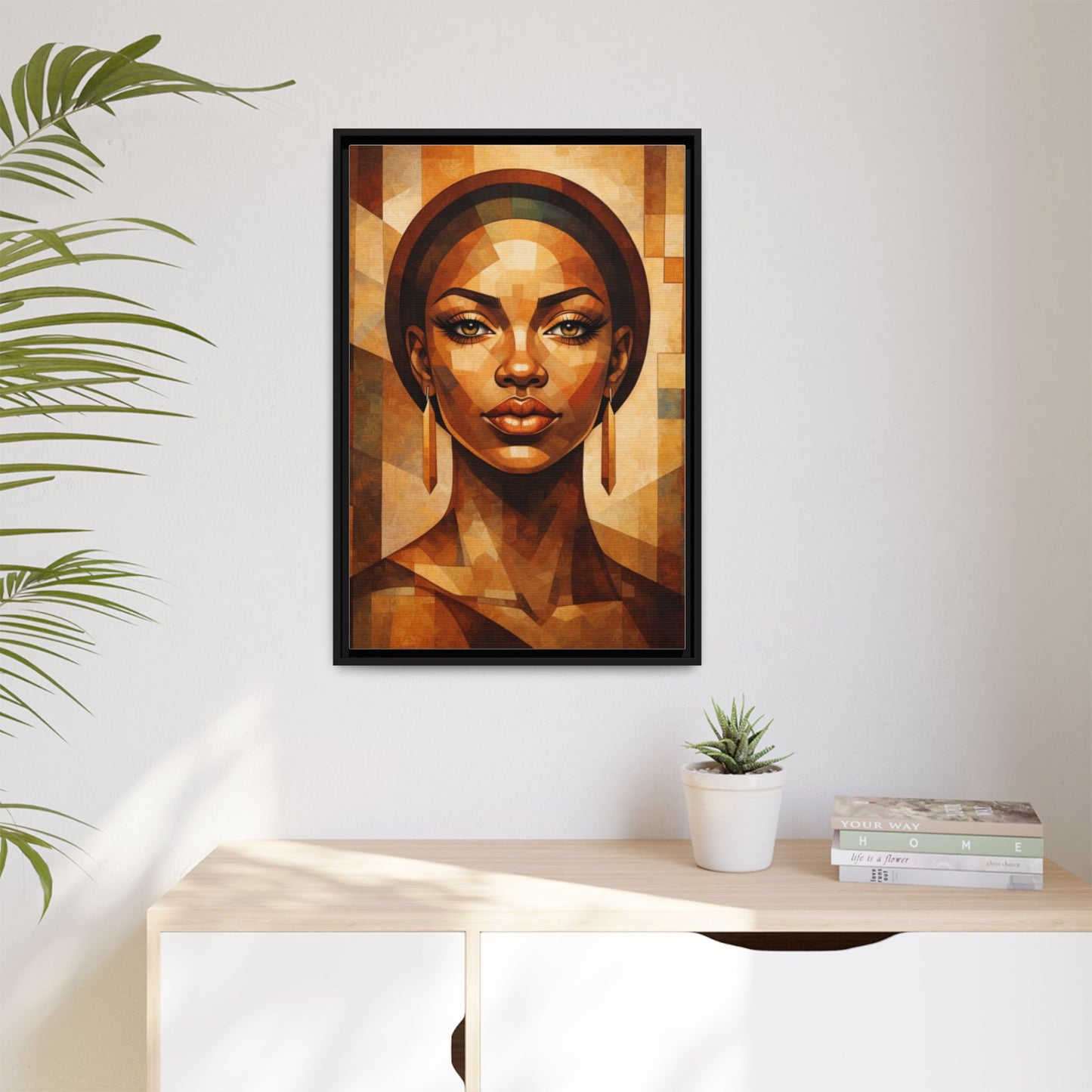Framed Canvas Print — Brown Beauty No. 1