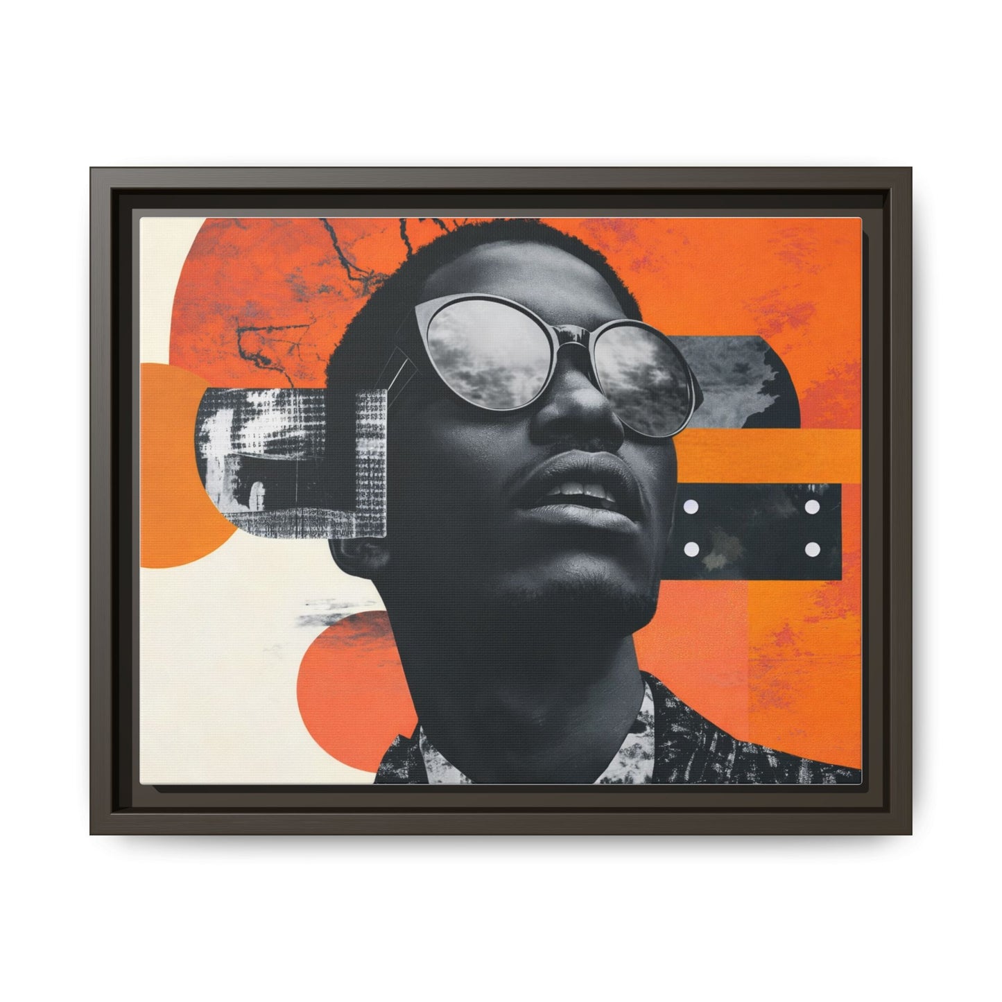 Framed Canvas Print — Jazzy Youth Portrait No. 7