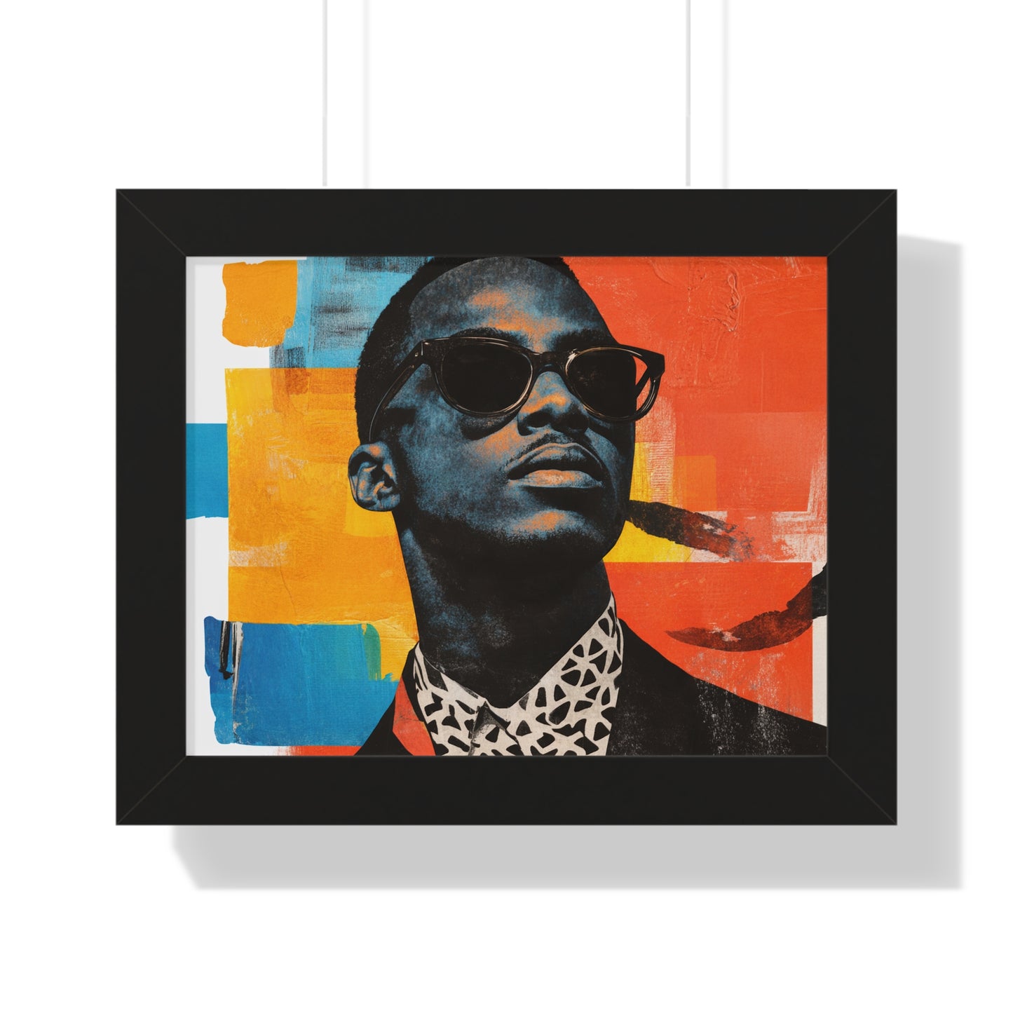 Framed Art Print – Jazzy Youth Portrait No. 3