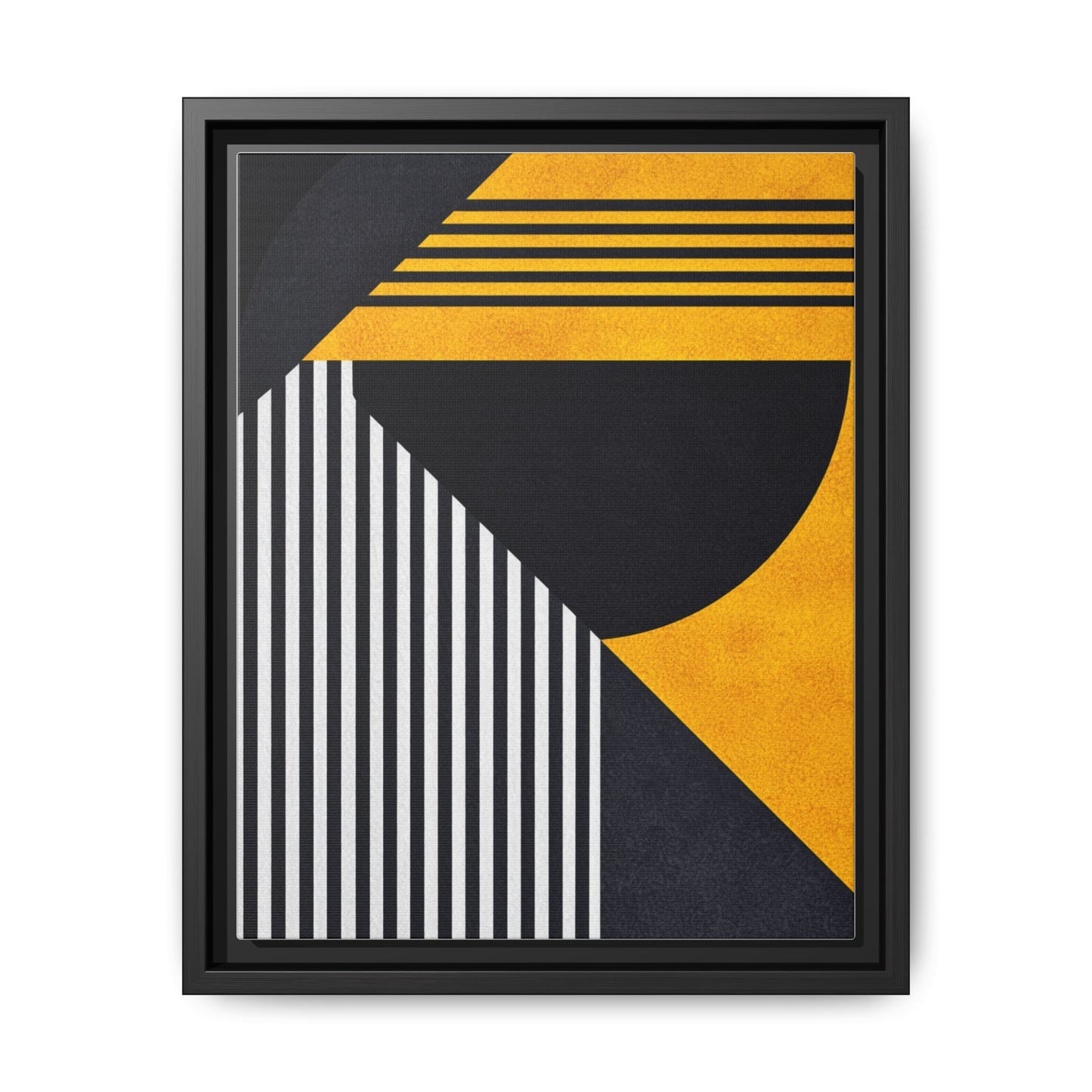 Framed Canvas Print — Afro Modern Geometric No. 1