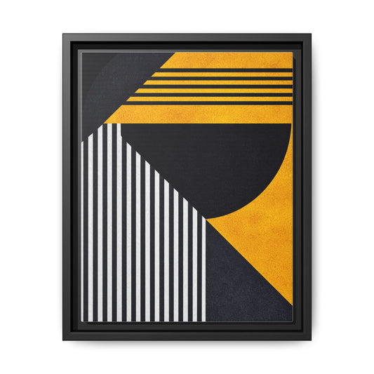 Framed Canvas Print — Afro Modern Geometric No. 1