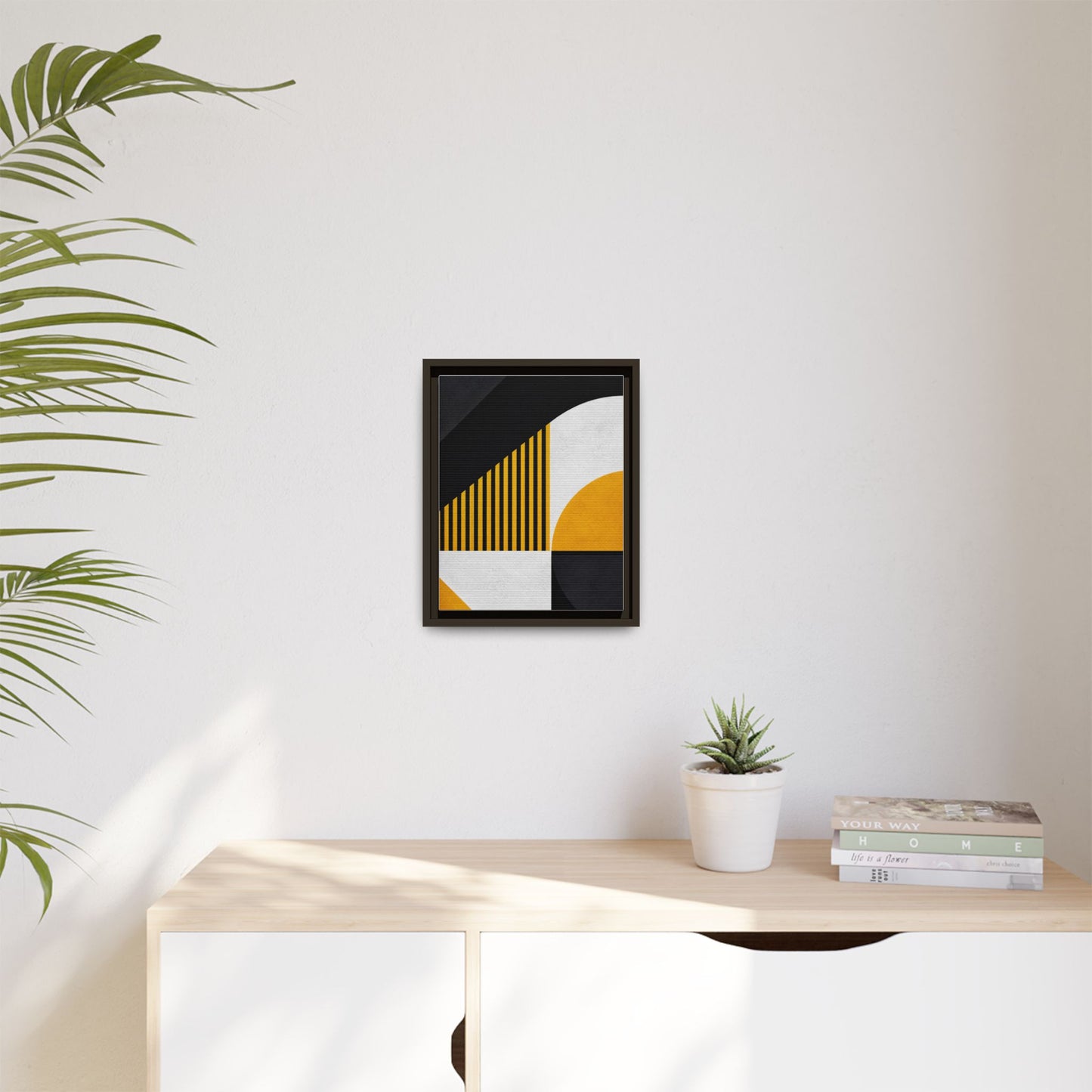 Framed Canvas Print — Afro Modern Geometric No. 4