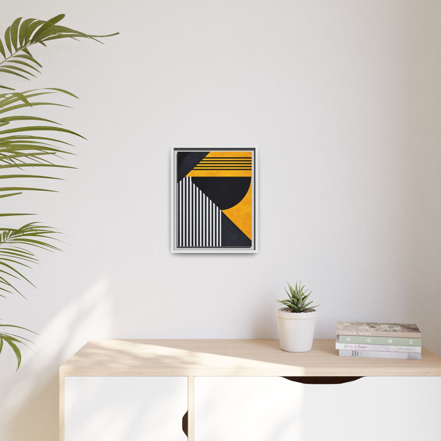Framed Canvas Print — Afro Modern Geometric No. 1