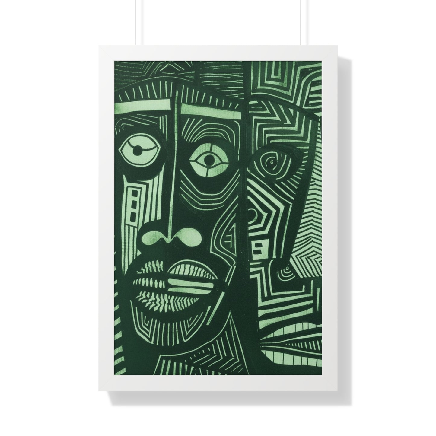 Framed Print — Abstract Faces No. 1