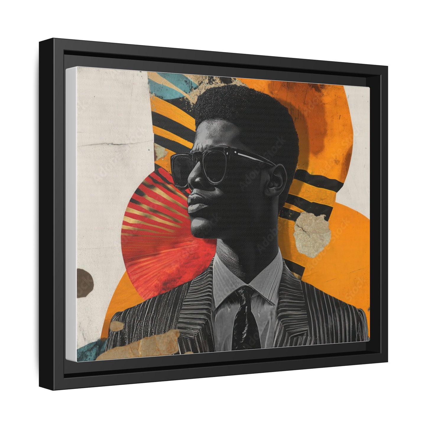 Framed Canvas Print — Jazzy Youth Portrait No. 2