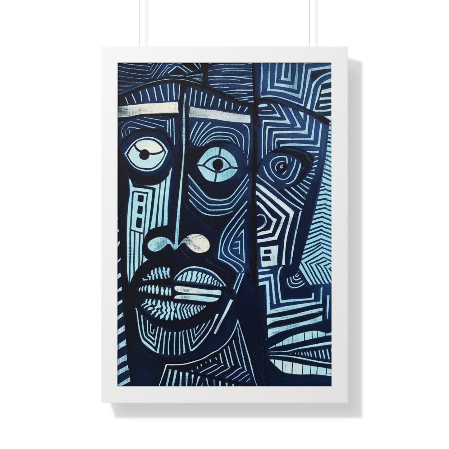 Framed Print — Abstract Faces No. 3