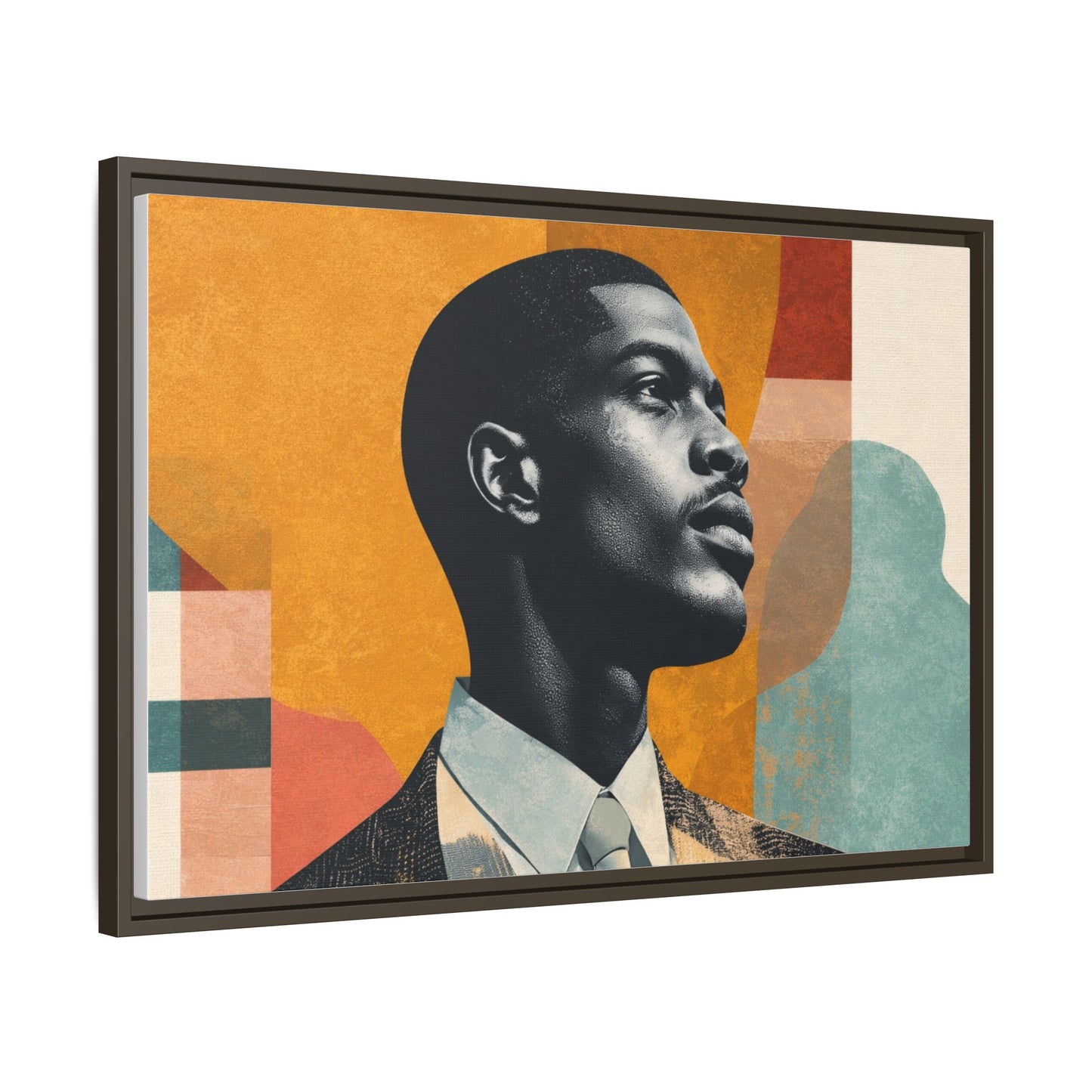 Framed Canvas Print — Jazzy Youth Portrait No. 1